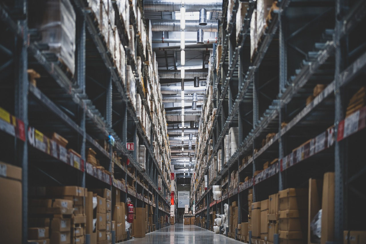 Warehouse aisle